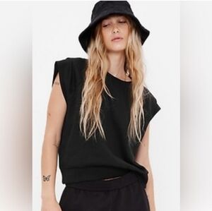 Gap Sweatshirt Pullover Sleveless Drop Shoulder EUC Size XL - UNISEX!